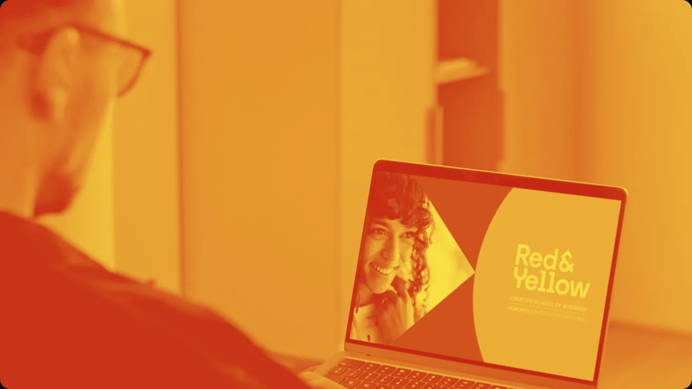 Red & Yellow online short course on a laptop