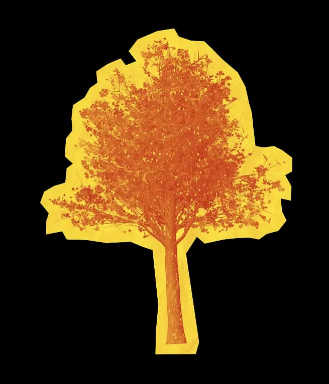 Orange Tree Cutout